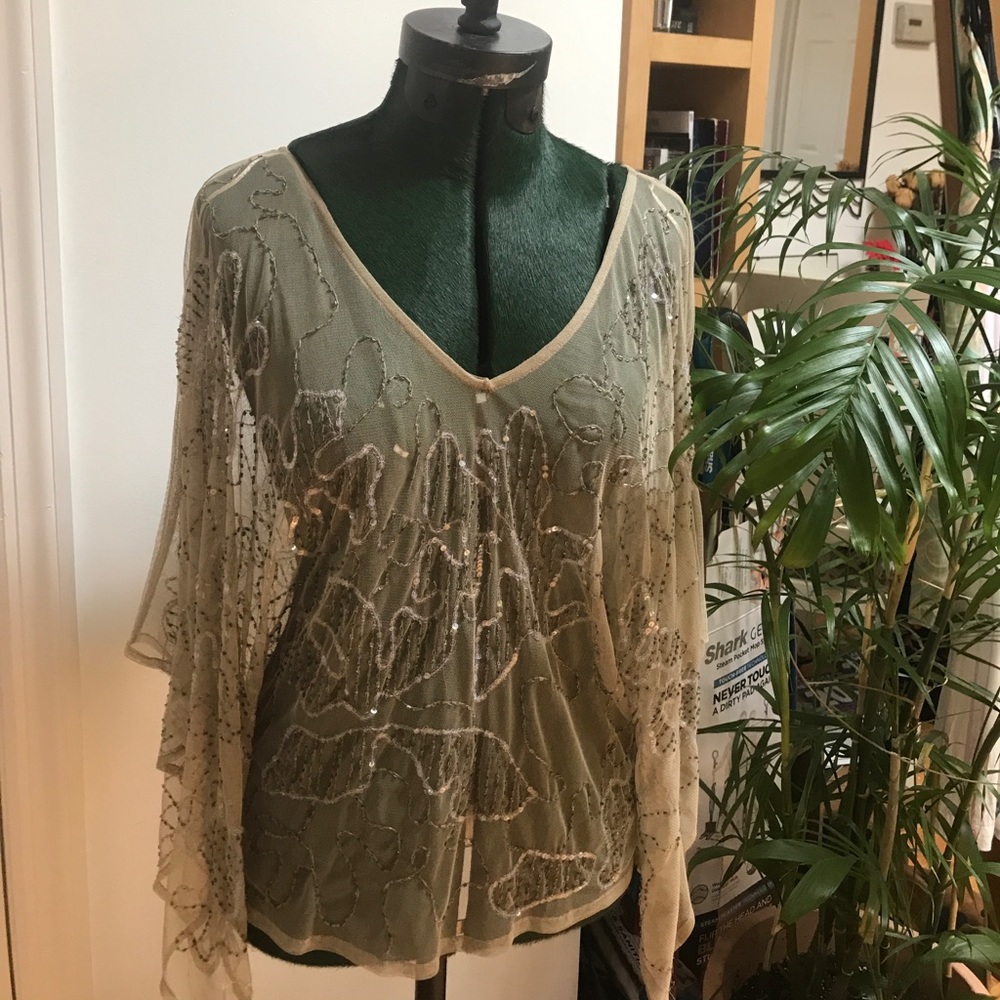 Bohemian sequin top